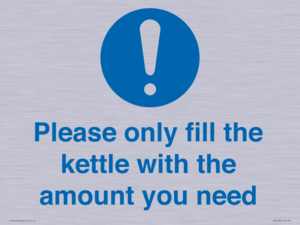 Please only fill the kettle with the amount you need